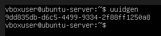 Linux uuidgen command