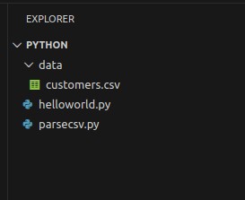 VS Code Python Project Folder