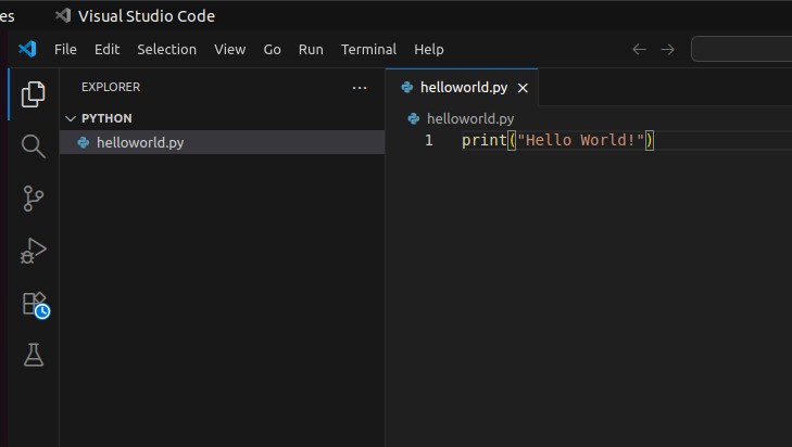 VS Code Opened