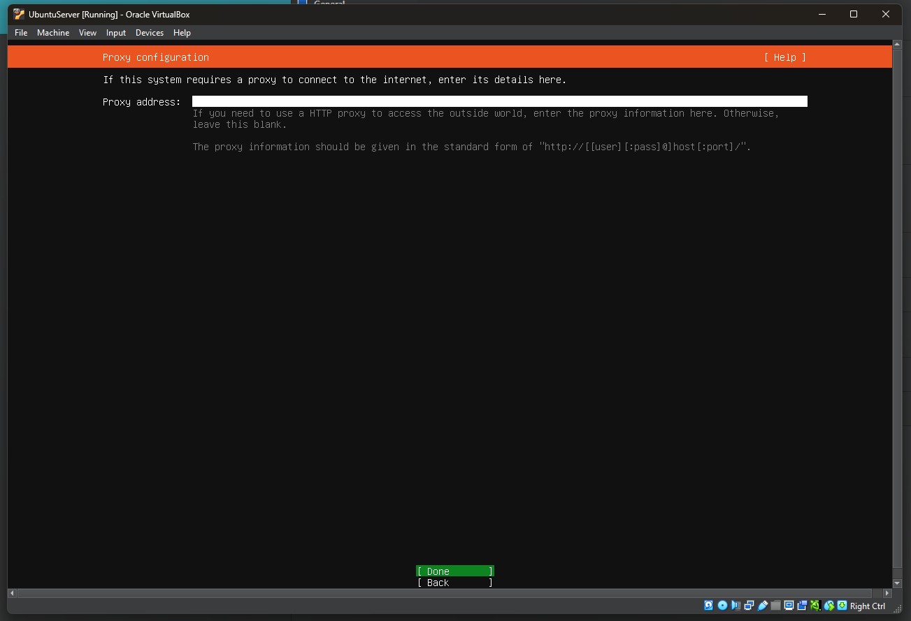 Proxy Configuration